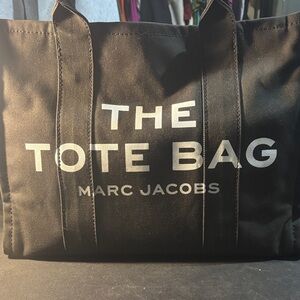 Marc Jacobs Black Canvas Tote Bag